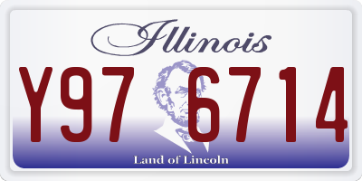IL license plate Y976714
