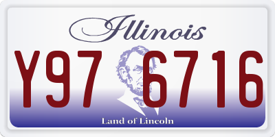 IL license plate Y976716