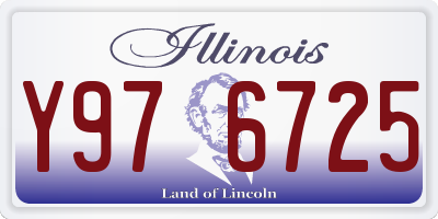 IL license plate Y976725