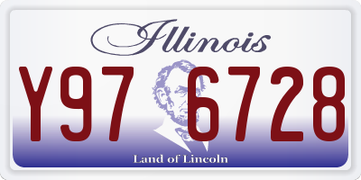 IL license plate Y976728