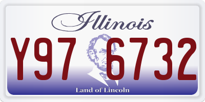 IL license plate Y976732