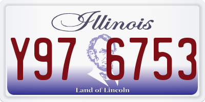 IL license plate Y976753