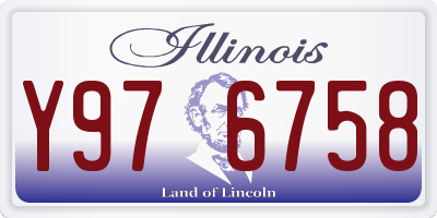IL license plate Y976758