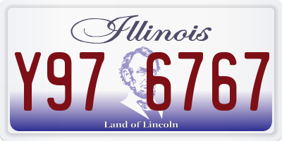 IL license plate Y976767