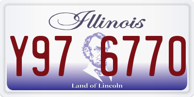 IL license plate Y976770