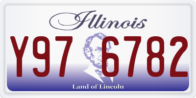 IL license plate Y976782