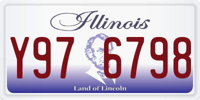 IL license plate Y976798