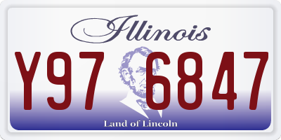 IL license plate Y976847
