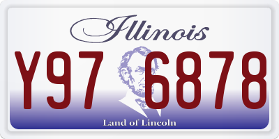 IL license plate Y976878