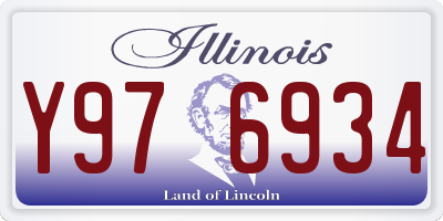 IL license plate Y976934