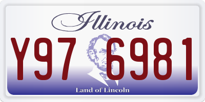 IL license plate Y976981