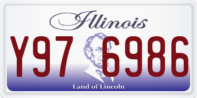 IL license plate Y976986