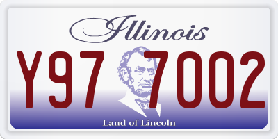 IL license plate Y977002