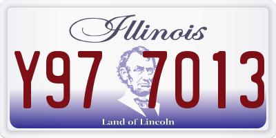 IL license plate Y977013