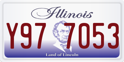 IL license plate Y977053