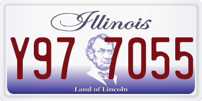 IL license plate Y977055