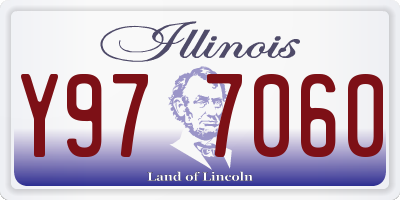 IL license plate Y977060