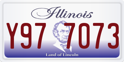 IL license plate Y977073