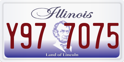 IL license plate Y977075