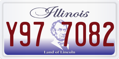 IL license plate Y977082