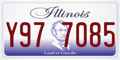 IL license plate Y977085