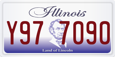 IL license plate Y977090