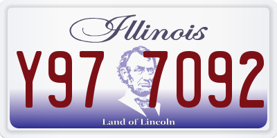 IL license plate Y977092
