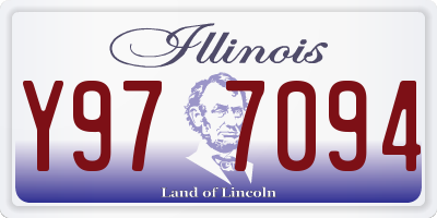 IL license plate Y977094