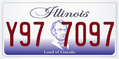 IL license plate Y977097