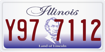 IL license plate Y977112