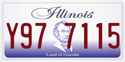 IL license plate Y977115