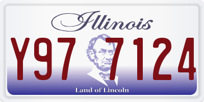 IL license plate Y977124