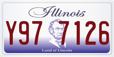IL license plate Y977126