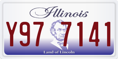 IL license plate Y977141