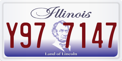 IL license plate Y977147
