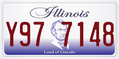 IL license plate Y977148
