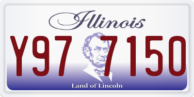 IL license plate Y977150