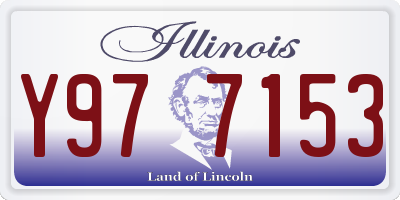 IL license plate Y977153