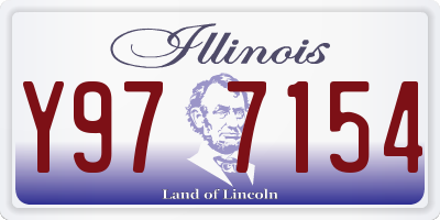 IL license plate Y977154