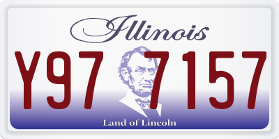 IL license plate Y977157