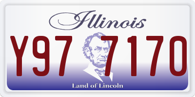 IL license plate Y977170