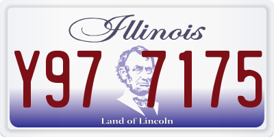 IL license plate Y977175