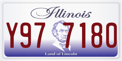 IL license plate Y977180