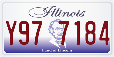 IL license plate Y977184