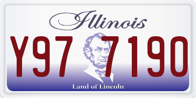 IL license plate Y977190