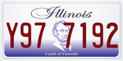 IL license plate Y977192