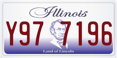 IL license plate Y977196