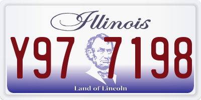 IL license plate Y977198