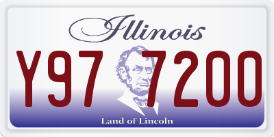 IL license plate Y977200