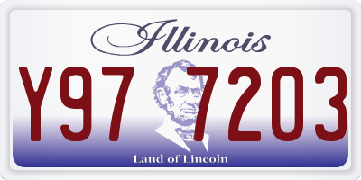 IL license plate Y977203